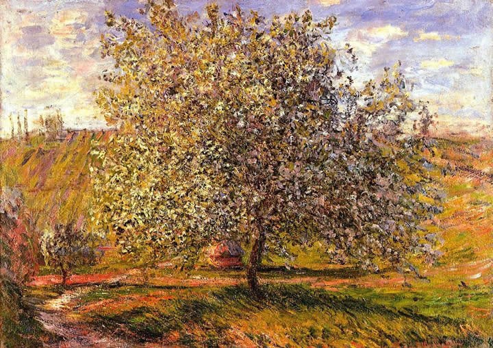 Claude Monet Tree in Flower near Vetheuil